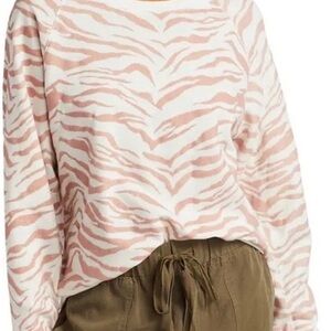 Rails crewneck zebra top